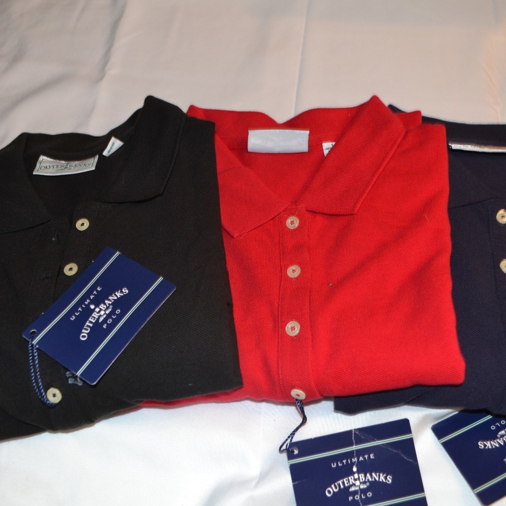 Lot of three ladies Outer Banks polo shirts